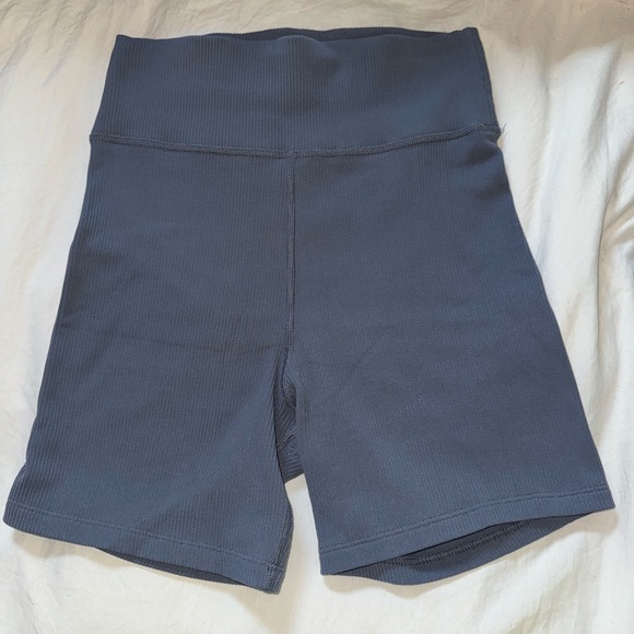 Abercrombie Soft A&F Collection Ribbed Biker Shorts - Picture 1 of 2